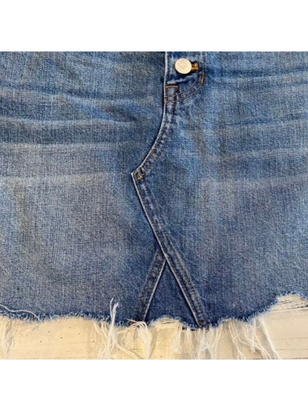 Madewell Rigid Denim A-line Jean Skirt - Picture 7 of 11
